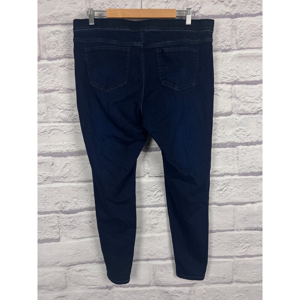 J.Jill Womens 16 Coastal Minimalist Staple Classic Stretchy Dark Denim Leggings - Picture 4 of 13